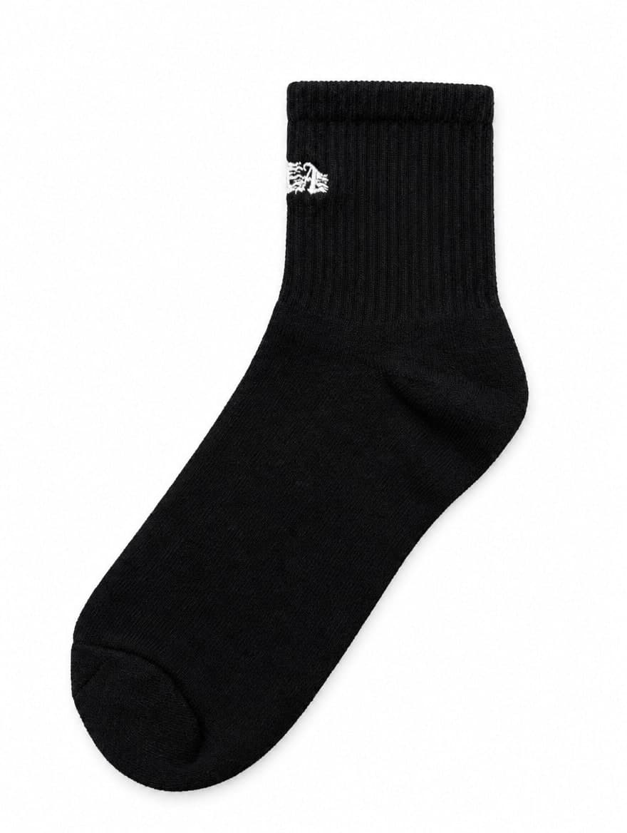 Triple “A” Front Socks Black